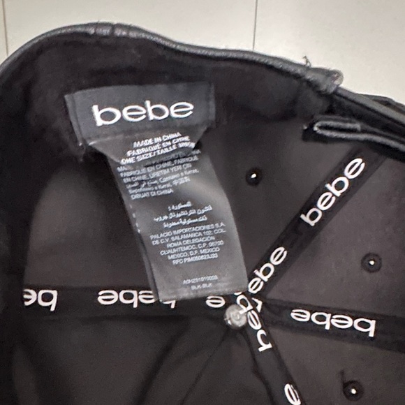 BEBE leather like detail and chains baseball hat - Picture 3 of 4